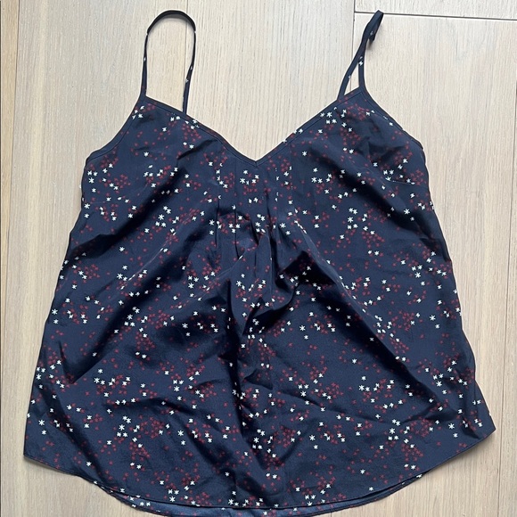 Zara Tops - Zara Navy Blue Floral Camisole